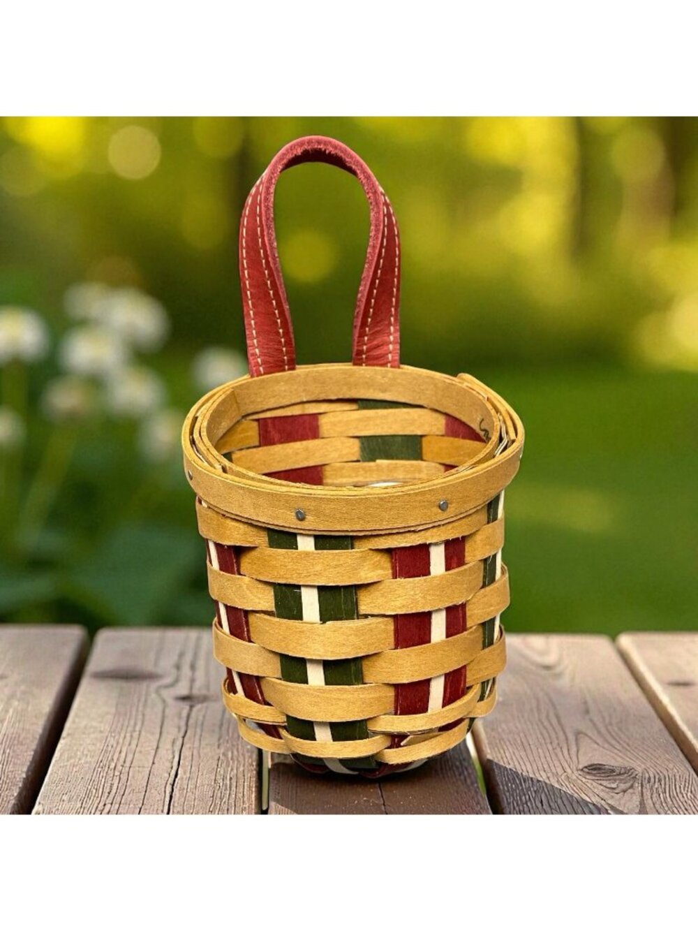 Longaberger 2009 Holiday Sweets Basket With Product Card Plastic Protector